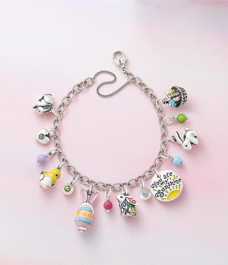 James Avery Sterling Silver Glass Bead Enhancer Charm
