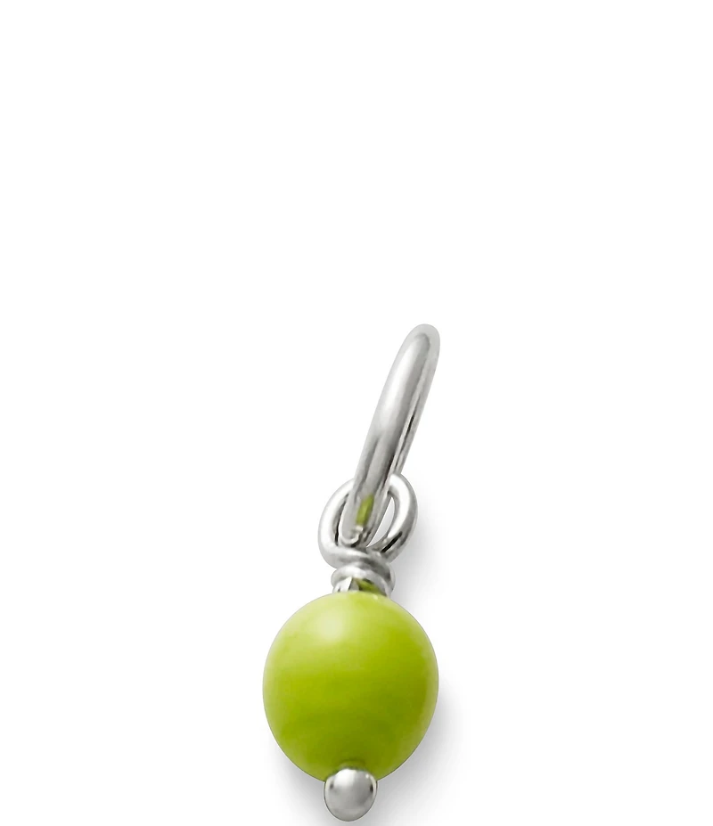 James Avery Sterling Silver Glass Bead Enhancer Charm