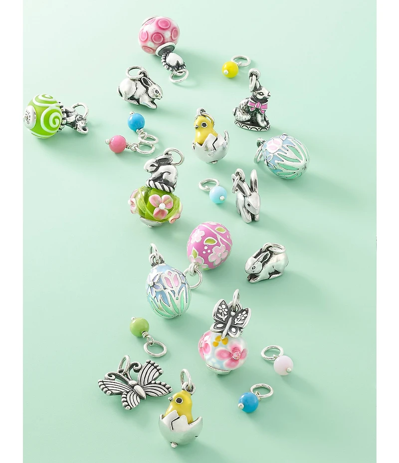 James Avery Sterling Silver Glass Bead Enhancer Charm