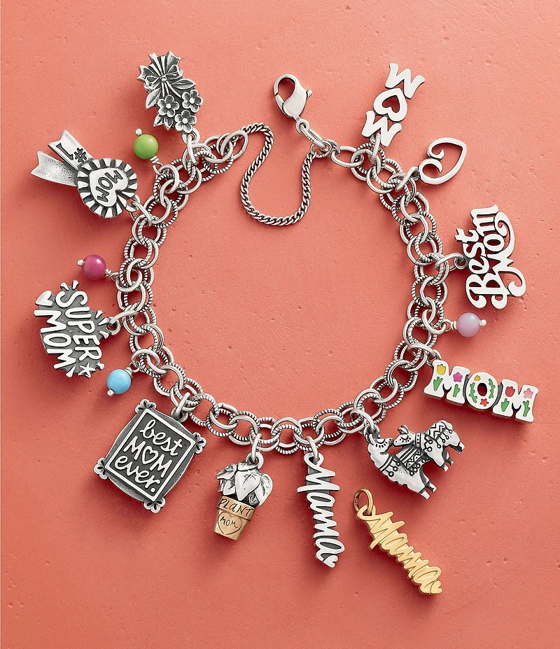 James Avery Sterling Silver Glass Bead Enhancer Charm