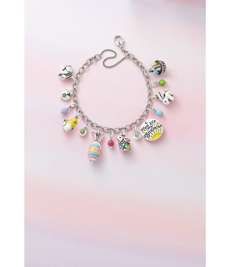 James Avery Sterling Silver Glass Bead Enhancer Charm