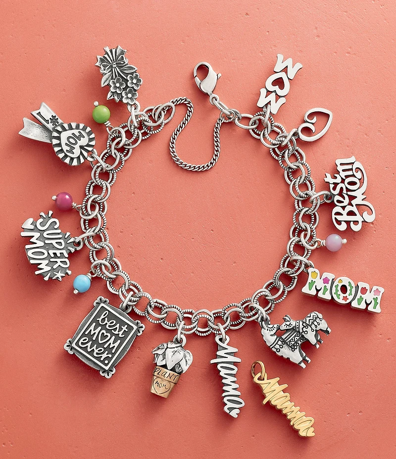 James Avery Sterling Silver Glass Bead Enhancer Charm