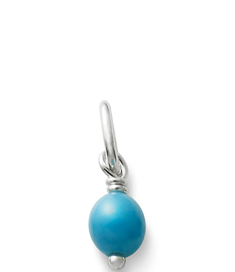 James Avery Sterling Silver Glass Bead Enhancer Charm