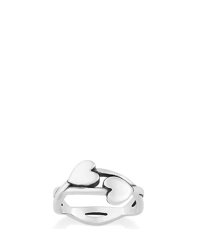 James Avery Sterling Silver Hearts Entwined Band Ring