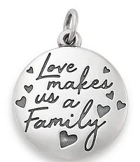 James Avery Sterling Silver Love Makes Us a Family Charm