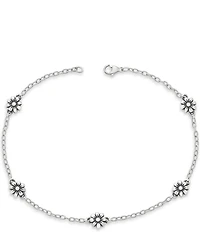 James Avery Sterling Silver Margarita Flower Anklet