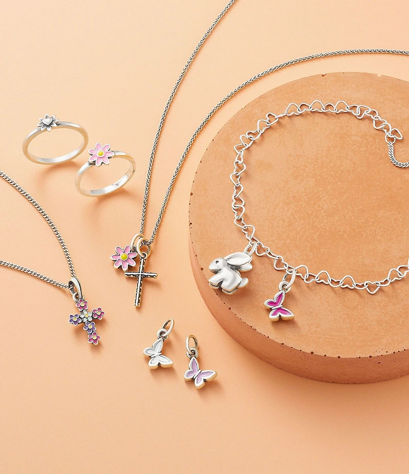 James Avery Sterling Silver Petite Elegant Cross Faith Charm