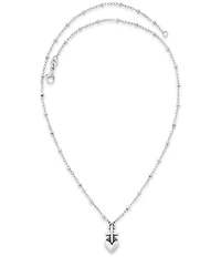 James Avery Sterling Silver Sacred Heart Pendant Necklace