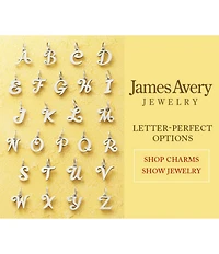 James Avery Sterling Silver Script Initial Bracelet or Necklace Charm