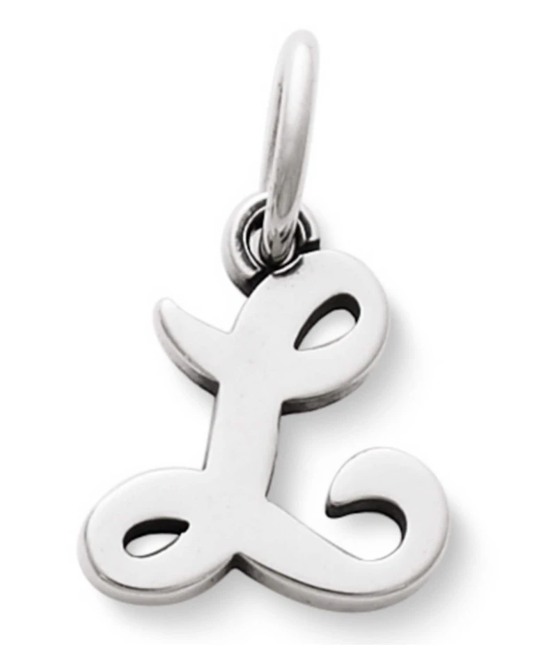 James Avery Sterling Silver Script Initial Bracelet or Necklace Charm