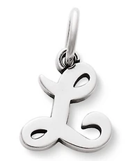 James Avery Sterling Silver Script Initial Bracelet or Necklace Charm