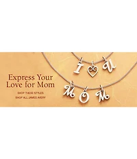 James Avery Sterling Silver Script Initial Bracelet or Necklace Charm