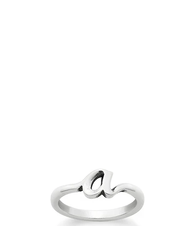 James Avery Sterling Silver Script Initial Ring