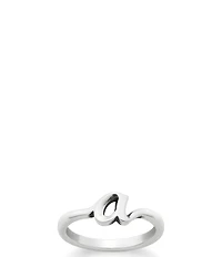 James Avery Sterling Silver Script Initial Ring