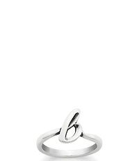 James Avery Sterling Silver Script Initial Ring