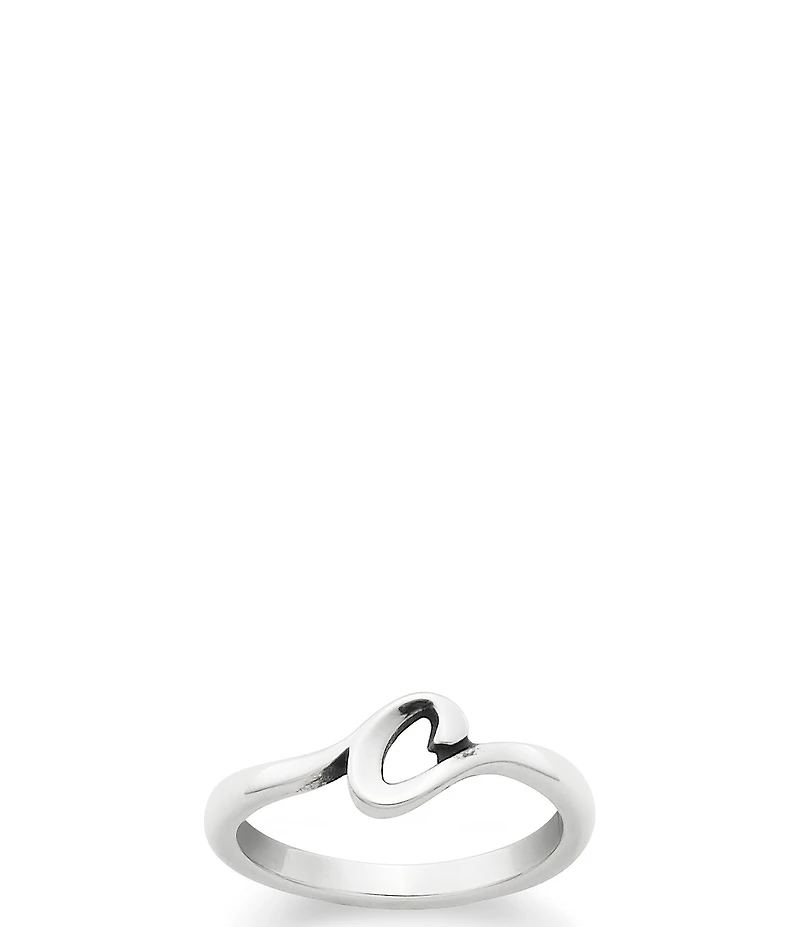 James Avery Sterling Silver Script Initial Ring