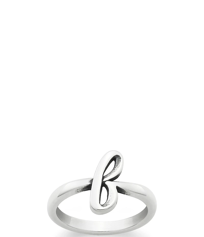 James Avery Sterling Silver Script Initial Ring