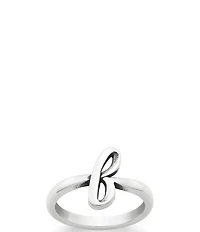 James Avery Sterling Silver Script Initial Ring