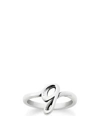 James Avery Sterling Silver Script Initial Ring