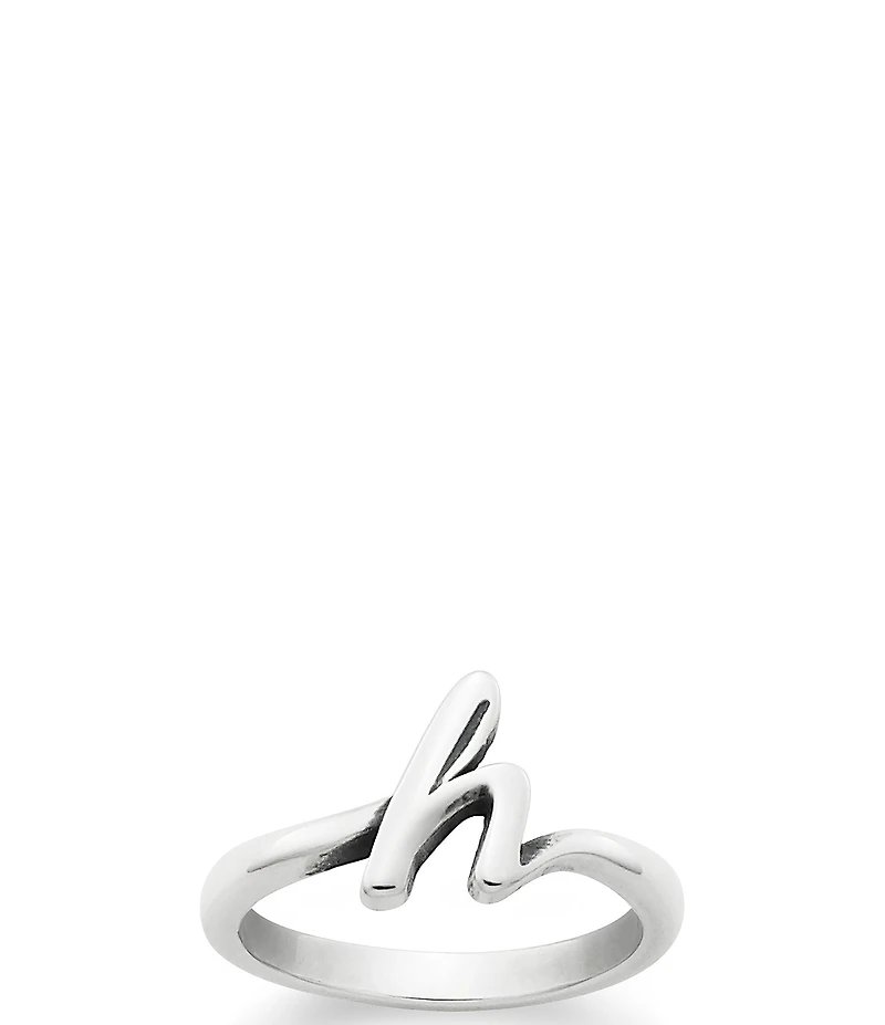 James Avery Sterling Silver Script Initial Ring