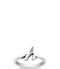 James Avery Sterling Silver Script Initial Ring