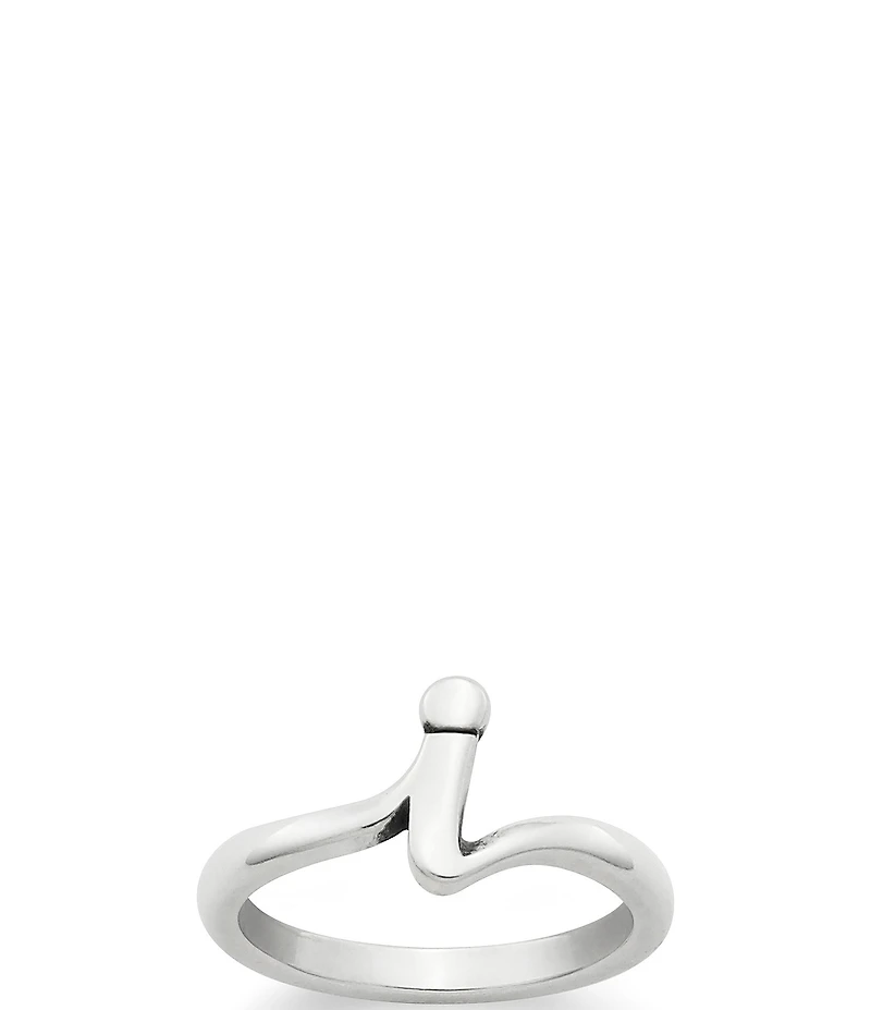 James Avery Sterling Silver Script Initial Ring