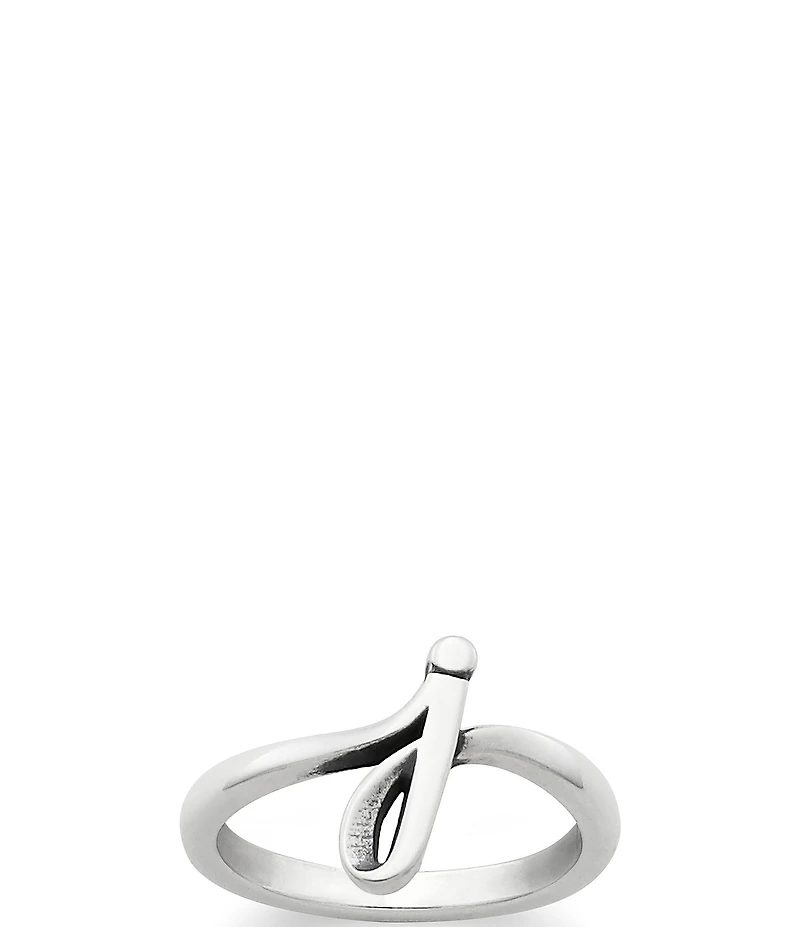 James Avery Sterling Silver Script Initial Ring