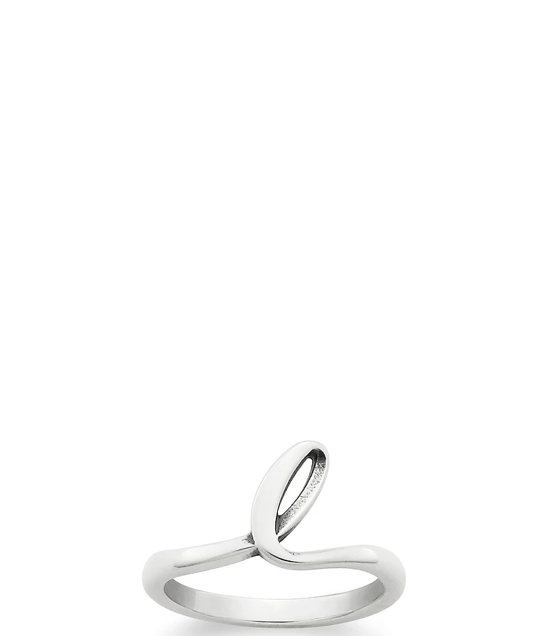 James Avery Sterling Silver Script Initial Ring