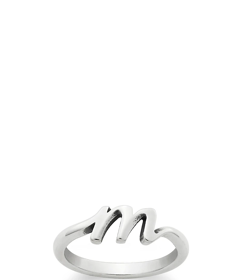 James Avery Sterling Silver Script Initial Ring
