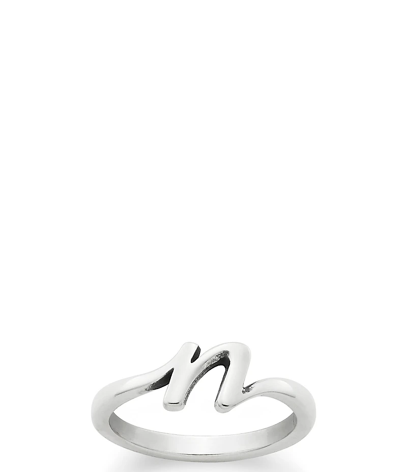 James Avery Sterling Silver Script Initial Ring