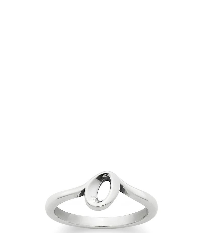 James Avery Sterling Silver Script Initial Ring