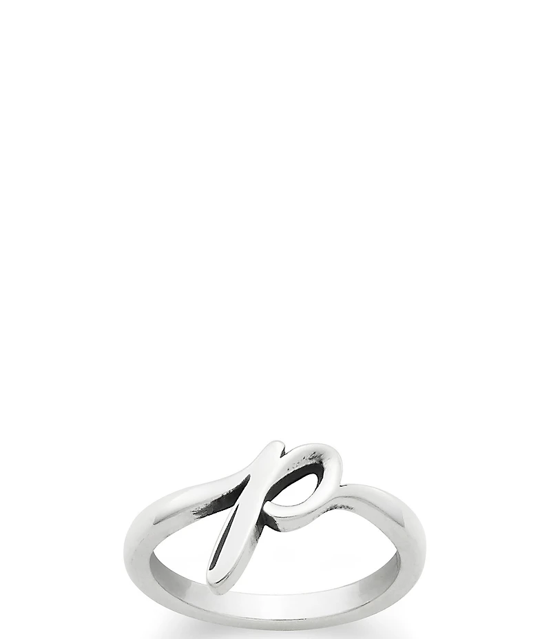 James Avery Sterling Silver Script Initial Ring