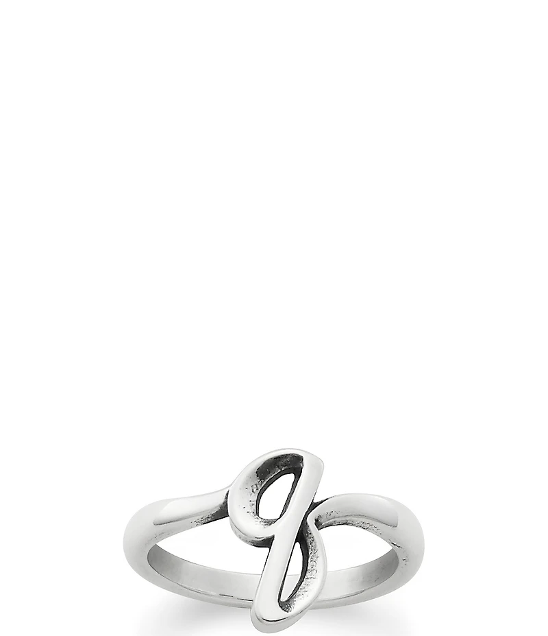 James Avery Sterling Silver Script Initial Ring