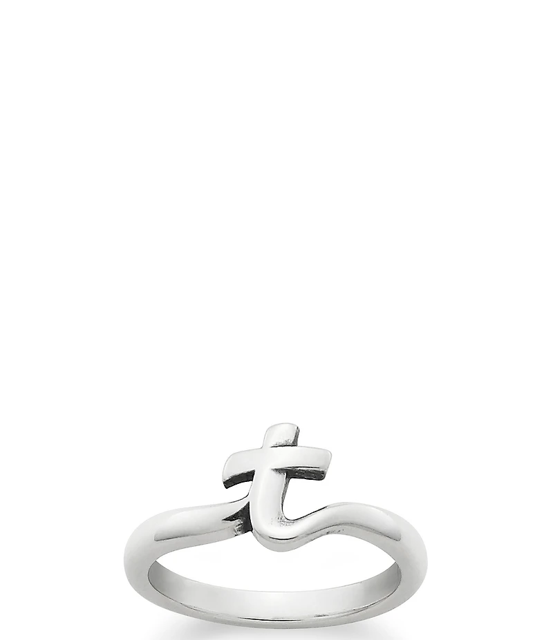 James Avery Sterling Silver Script Initial Ring
