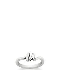 James Avery Sterling Silver Script Initial Ring