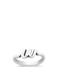 James Avery Sterling Silver Script Initial Ring