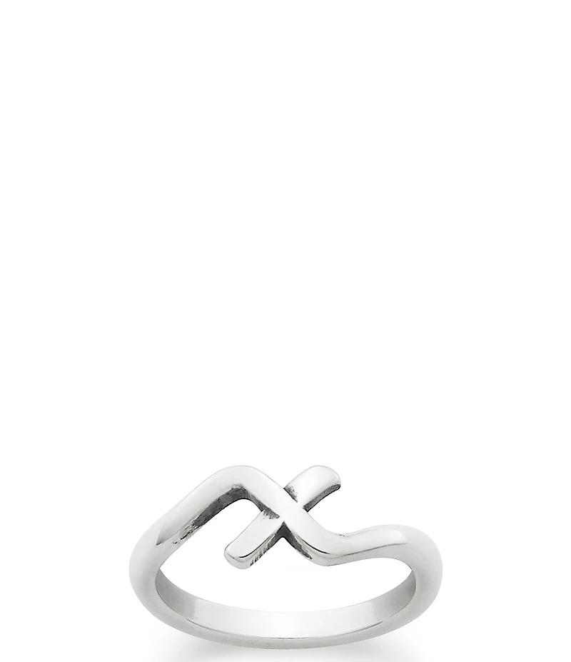 James Avery Sterling Silver Script Initial Ring
