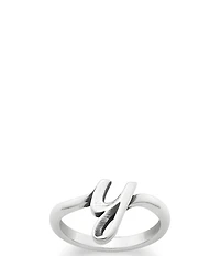James Avery Sterling Silver Script Initial Ring