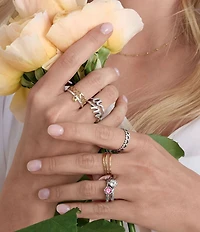 James Avery Sterling Silver Script Initial Ring