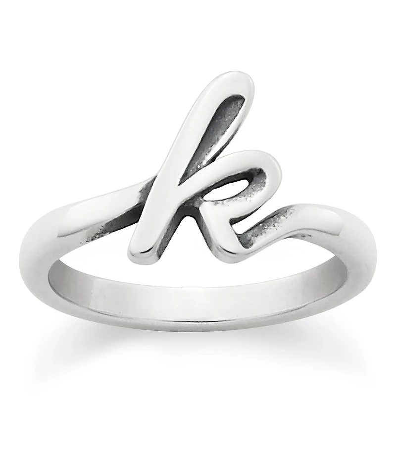 James Avery Sterling Silver Script Initial Ring