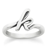 James Avery Sterling Silver Script Initial Ring