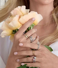 James Avery Sterling Silver Script Initial Ring