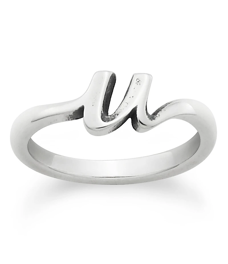 James Avery Sterling Silver Script Initial Ring