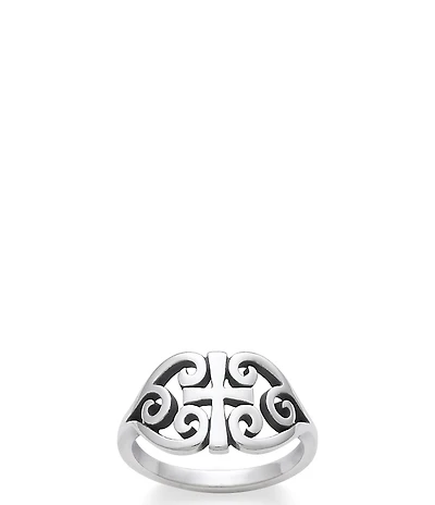 James Avery Sterling Silver Scroll Cross Ring