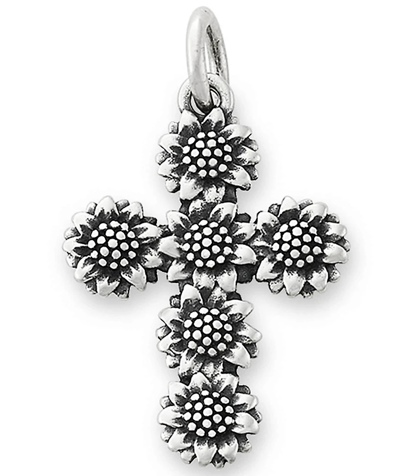 James Avery Sunflower Cross Charm