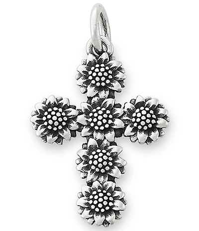 James Avery Sunflower Cross Charm