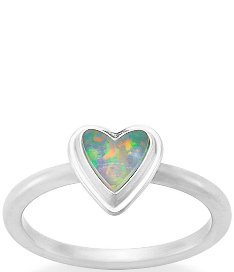 James Avery Sweetheart Green Opal Doublet Ring
