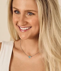 James Avery Sweetheart Green Opal Doublet Short Pendant Necklace