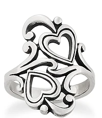 James Avery Swirls and Scrolls Hearts Ring
