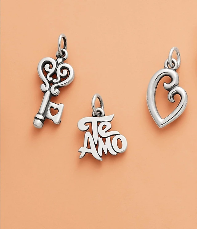 James Avery Te Amo Sterling Silver Charm Liberty Center